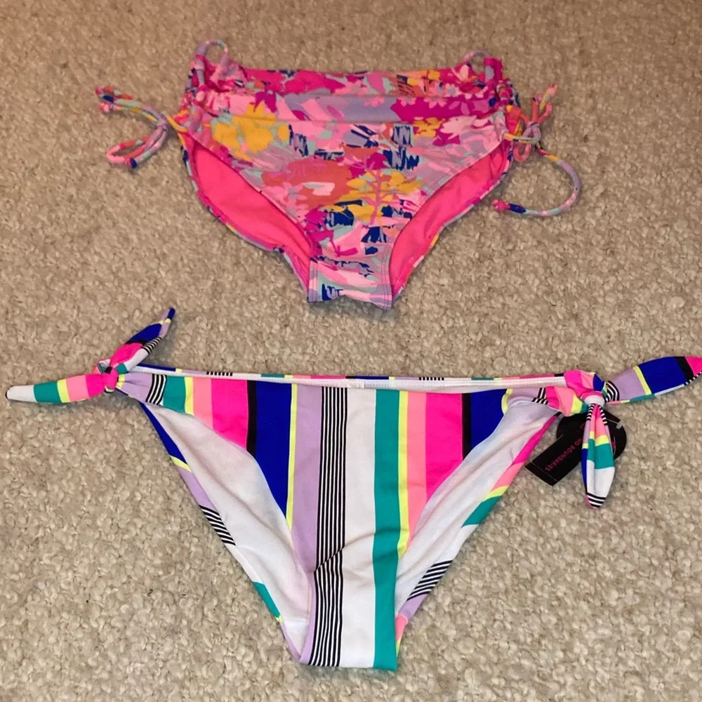 ☀️3for$10☀️ Bright Bikini Bottom Bundle size medium - Picture 1 of 9